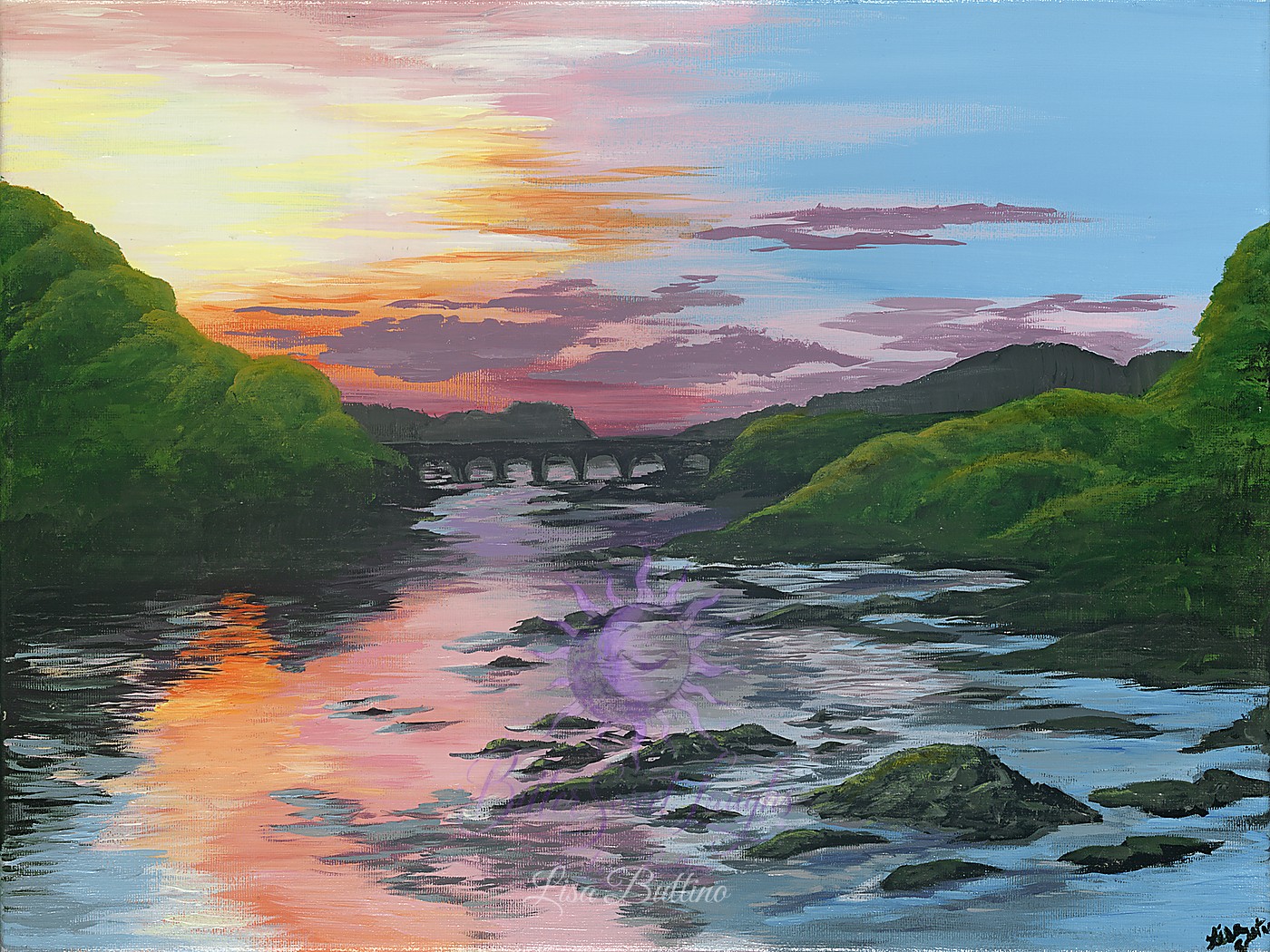 Painting inspired by Harpers Ferry